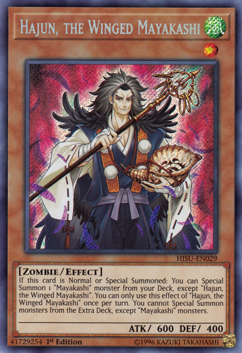 Hajun, the Winged Mayakashi [HISU-EN029] Secret Rare | Game Master's Emporium (The New GME)