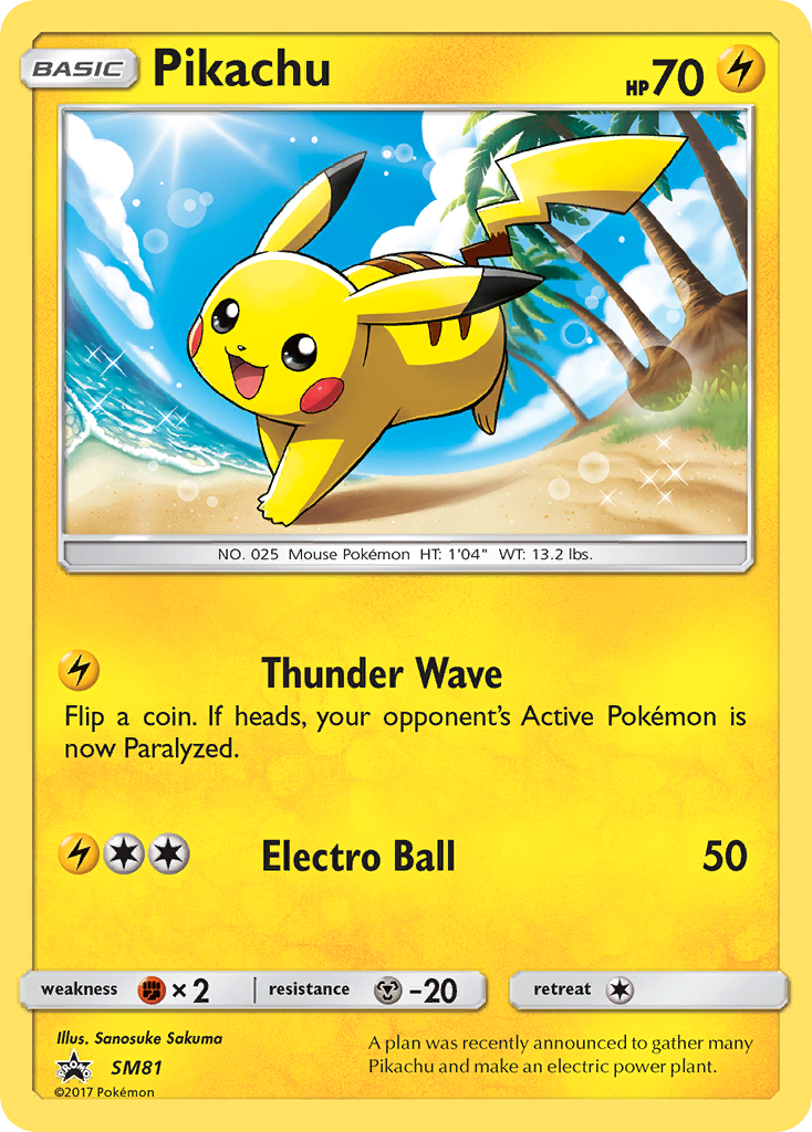 Pikachu (SM81) [Sun & Moon: Black Star Promos] | Game Master's Emporium (The New GME)