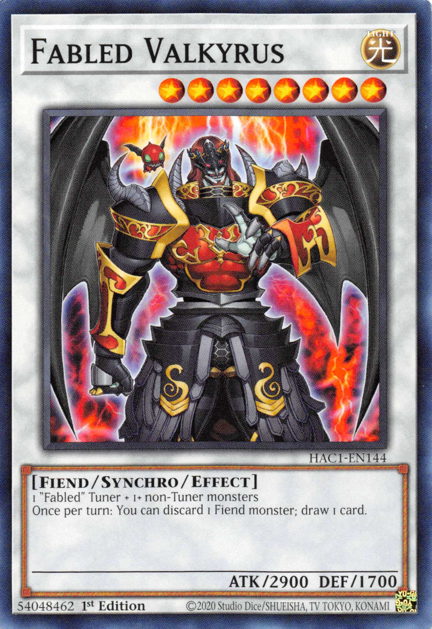 Fabled Valkyrus [HAC1-EN144] Common | Game Master's Emporium (The New GME)