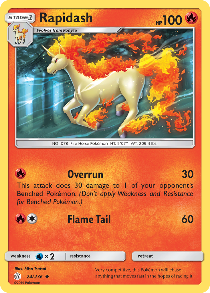 Rapidash (24/236) [Sun & Moon: Cosmic Eclipse] | Game Master's Emporium (The New GME)