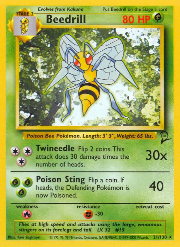 Beedrill (21/130) [Base Set 2] | Game Master's Emporium (The New GME)