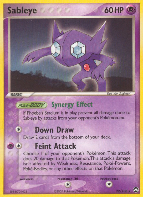 Sableye (22/108) [EX: Power Keepers] | Game Master's Emporium (The New GME)