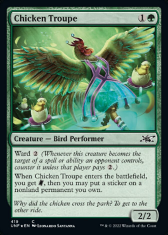 Chicken Troupe (Galaxy Foil) [Unfinity] | Game Master's Emporium (The New GME)
