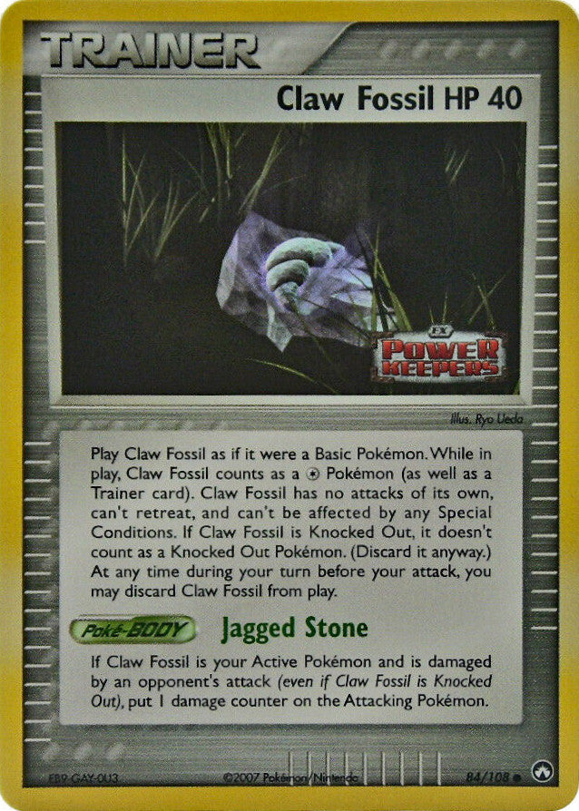 Claw Fossil (84/108) (Stamped) [EX: Power Keepers] | Game Master's Emporium (The New GME)