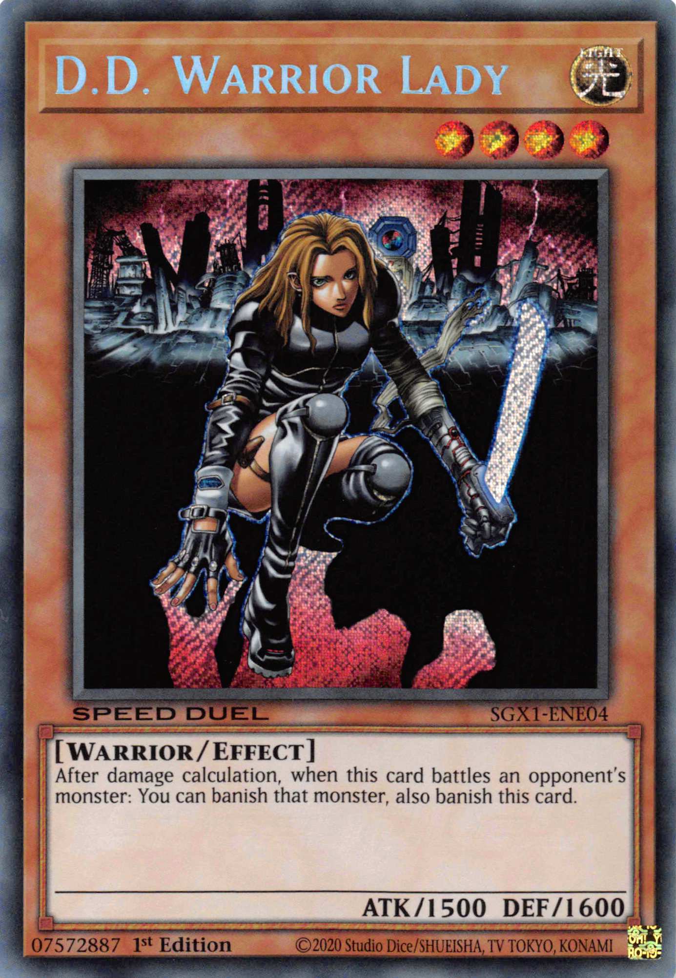 D.D. Warrior Lady [SGX1-ENE04] Secret Rare | Game Master's Emporium (The New GME)