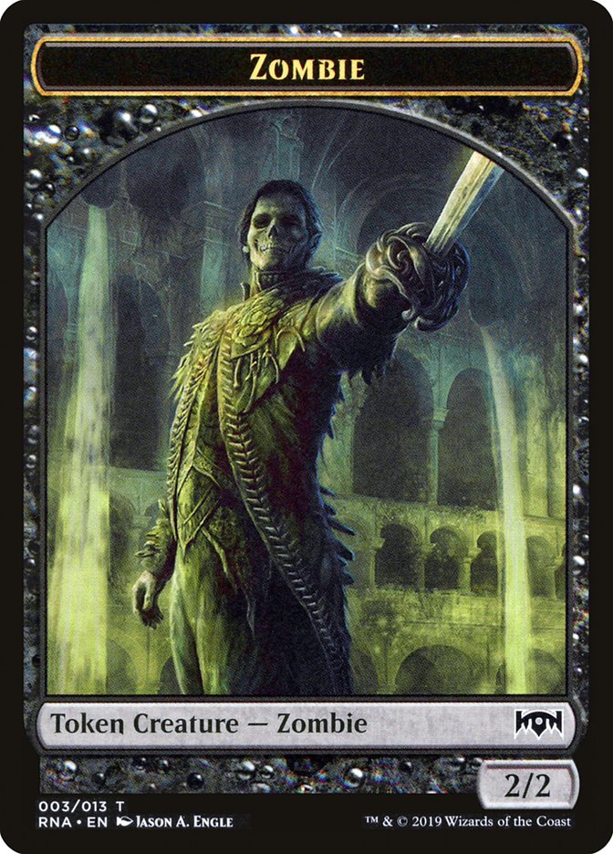 Zombie Token [Ravnica Allegiance Tokens] | Game Master's Emporium (The New GME)