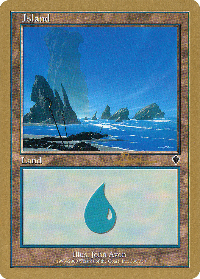 Island (ar336) (Antoine Ruel) [World Championship Decks 2001] | Game Master's Emporium (The New GME)