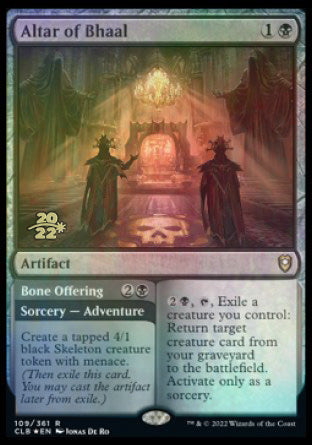 Altar of Bhaal // Bone Offering [Commander Legends: Battle for Baldur's Gate Prerelease Promos] | Game Master's Emporium (The New GME)