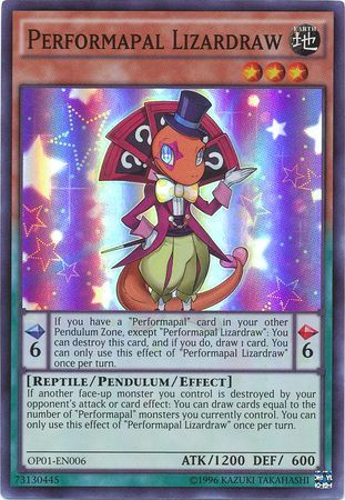 Performapal Lizardraw [OP01-EN006] Super Rare | Game Master's Emporium (The New GME)