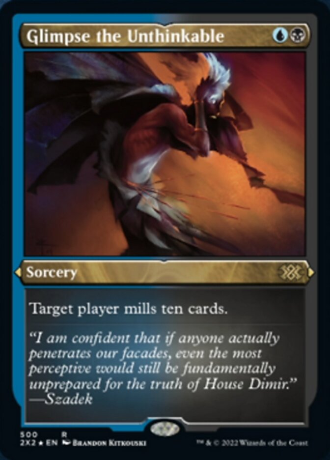 Glimpse the Unthinkable (Foil Etched) [Double Masters 2022] | Game Master's Emporium (The New GME)