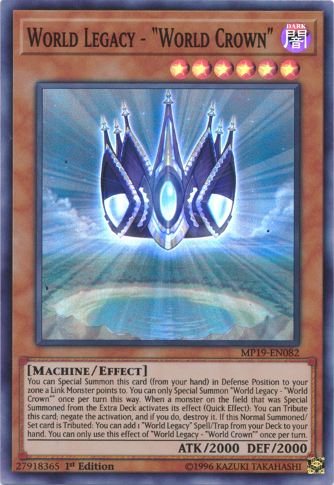 World Legacy - "World Crown" [MP19-EN082] Super Rare | Game Master's Emporium (The New GME)