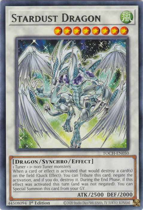 Stardust Dragon [TOCH-EN050] Rare | Game Master's Emporium (The New GME)