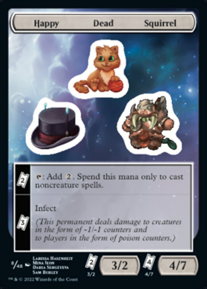 Happy Dead Squirrel [Unfinity Stickers] | Game Master's Emporium (The New GME)