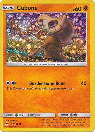 Cubone (57/131) (General Mills Promo) [Sun & Moon: Forbidden Light] | Game Master's Emporium (The New GME)