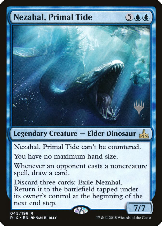 Nezahal, Primal Tide (Promo Pack) [Rivals of Ixalan Promos] | Game Master's Emporium (The New GME)