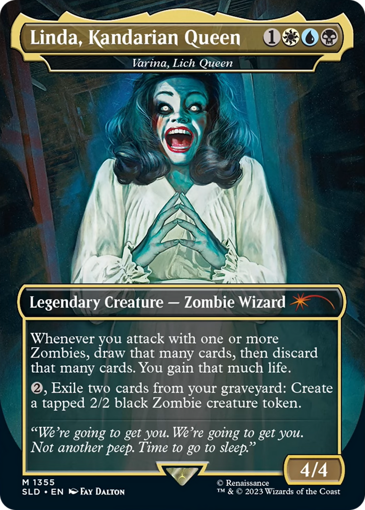 Linda, Kandarian Queen - Varina, Lich Queen [Secret Lair Drop Series] | Game Master's Emporium (The New GME)