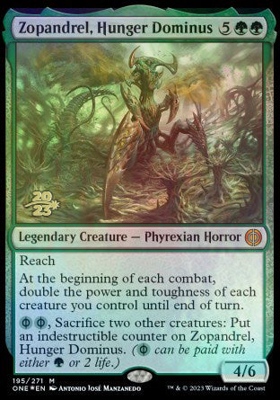 Zopandrel, Hunger Dominus [Phyrexia: All Will Be One Prerelease Promos] | Game Master's Emporium (The New GME)