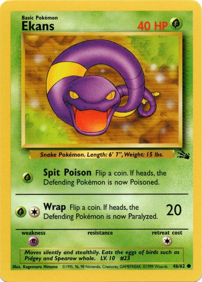 Ekans (46/62) [Fossil Unlimited] | Game Master's Emporium (The New GME)