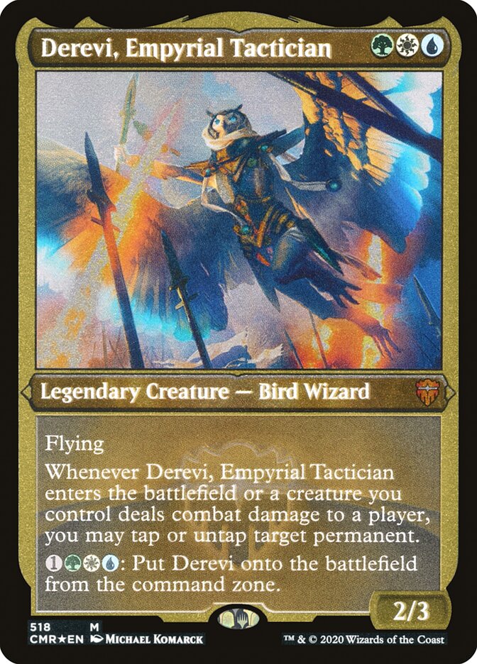 Derevi, Empyrial Tactician (Etched) [Commander Legends] | Game Master's Emporium (The New GME)