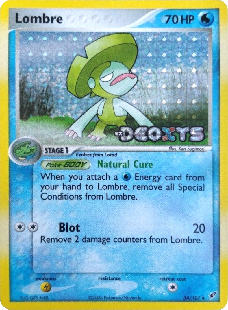 Lombre (34/107) (Stamped) [EX: Deoxys] | Game Master's Emporium (The New GME)