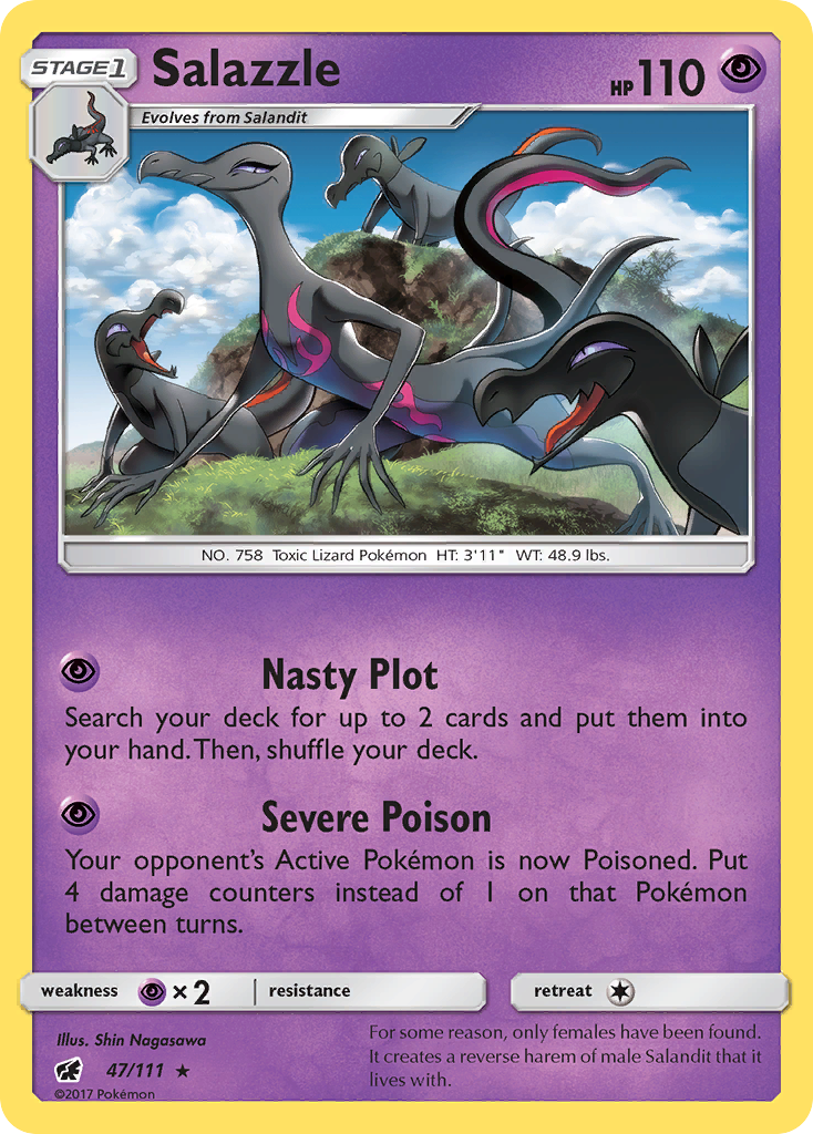 Salazzle (47/111) [Sun & Moon: Crimson Invasion] | Game Master's Emporium (The New GME)