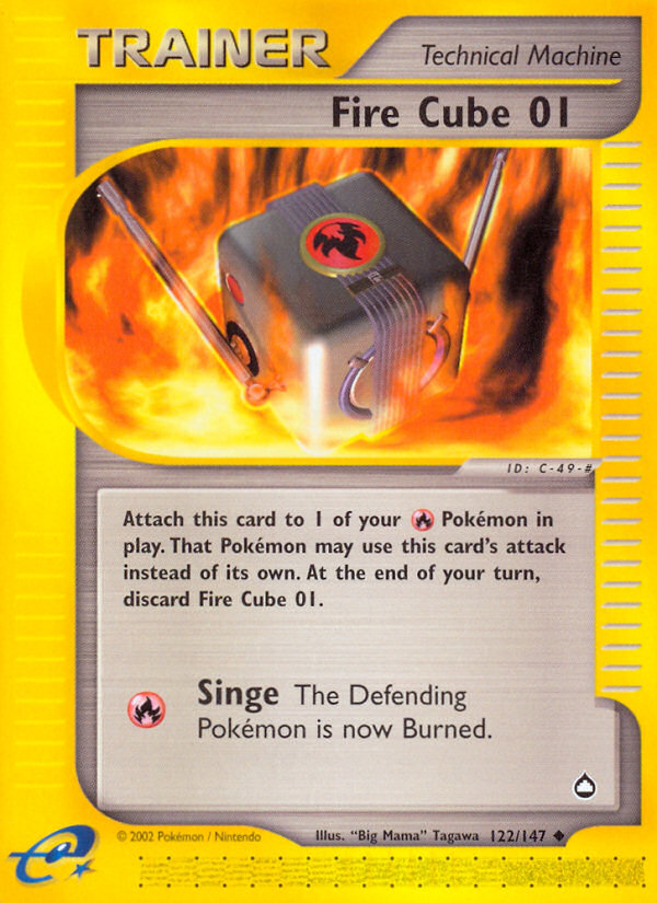 Fire Cube 01 (122/147) [Aquapolis] | Game Master's Emporium (The New GME)