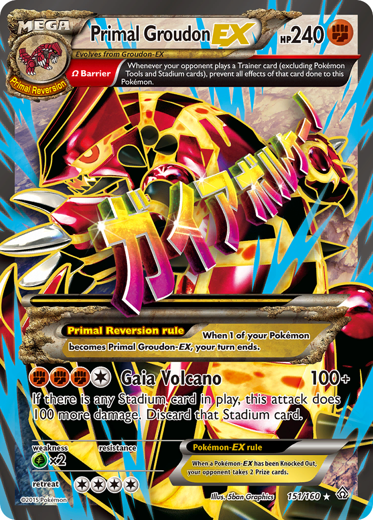 Primal Groudon EX (151/160) [XY: Primal Clash] | Game Master's Emporium (The New GME)