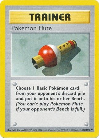 Pokemon Flute (86/102) [Base Set Shadowless Unlimited] | Game Master's Emporium (The New GME)