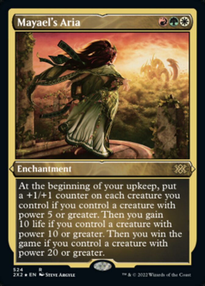 Mayael's Aria (Foil Etched) [Double Masters 2022] | Game Master's Emporium (The New GME)