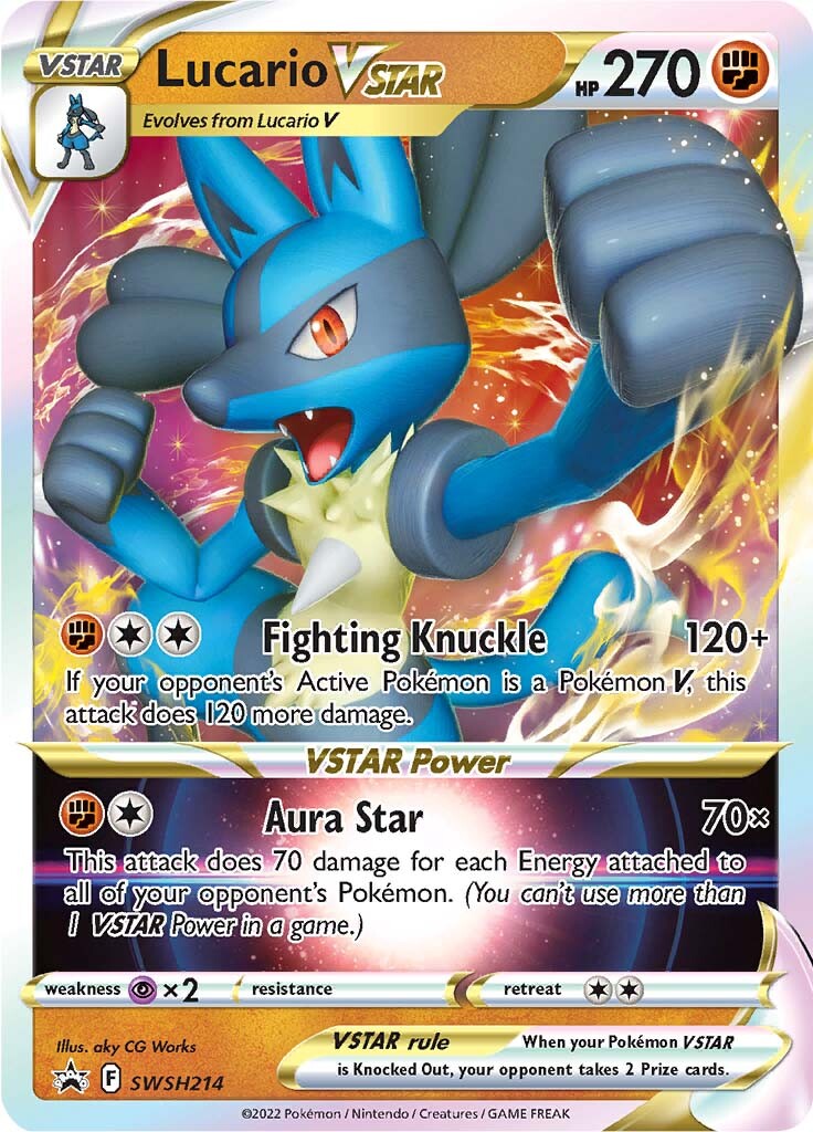 Lucario VSTAR (SWSH214) (Jumbo Card) [Sword & Shield: Black Star Promos] | Game Master's Emporium (The New GME)