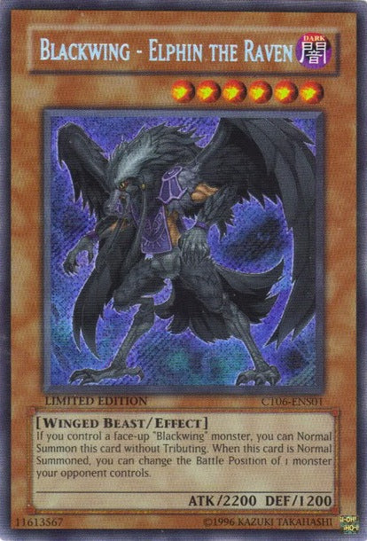 Blackwing - Elphin the Raven [CT06-ENS01] Secret Rare | Game Master's Emporium (The New GME)