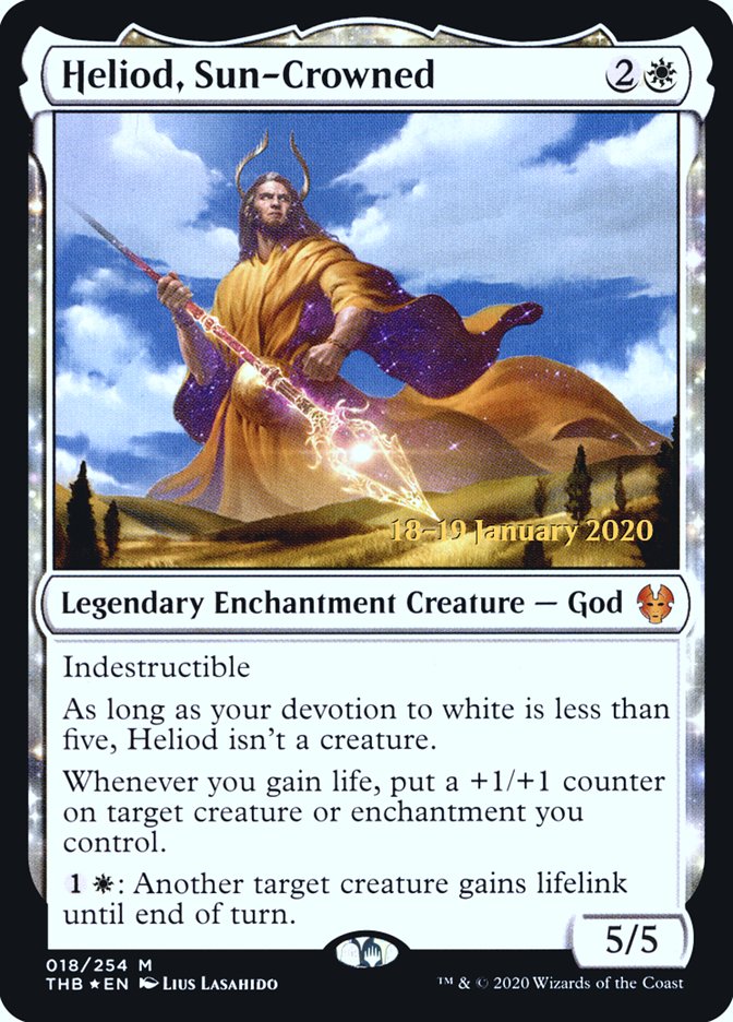 Heliod, Sun-Crowned [Theros Beyond Death Prerelease Promos] | Game Master's Emporium (The New GME)
