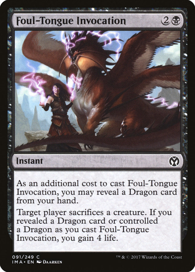 Foul-Tongue Invocation [Iconic Masters] | Game Master's Emporium (The New GME)