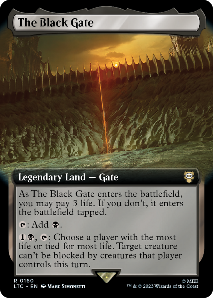 The Black Gate (Extended Art) [The Lord of the Rings: Tales of Middle-Earth Commander] | Game Master's Emporium (The New GME)