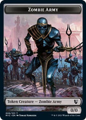 Zombie (005) // Zombie Army Double-Sided Token [Innistrad: Midnight Hunt Commander Tokens] | Game Master's Emporium (The New GME)