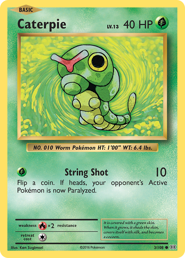 Caterpie (3/108) [XY: Evolutions] | Game Master's Emporium (The New GME)