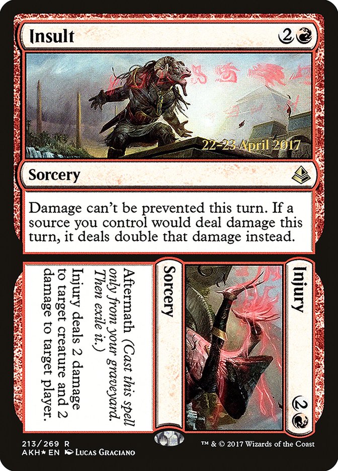 Insult // Injury [Amonkhet Prerelease Promos] | Game Master's Emporium (The New GME)