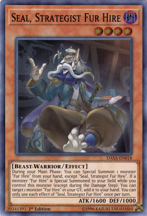 Seal, Strategist Fur Hire [DASA-EN018] Super Rare | Game Master's Emporium (The New GME)