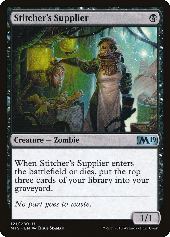 Stitcher's Supplier [Core Set 2019] | Game Master's Emporium (The New GME)