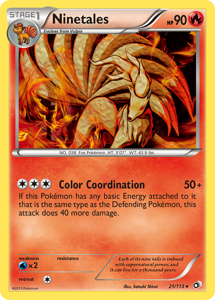 Ninetales (21/113) [Black & White: Legendary Treasures] | Game Master's Emporium (The New GME)