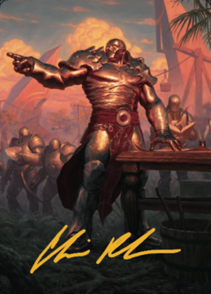 Karn, Living Legacy Art Card 1 (Gold-Stamped Signature) [Dominaria United Art Series] | Game Master's Emporium (The New GME)