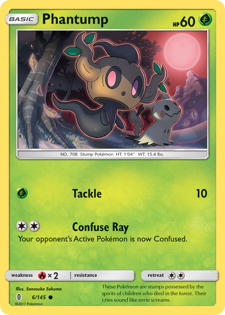 Phantump (6/145) [Sun & Moon: Guardians Rising] | Game Master's Emporium (The New GME)