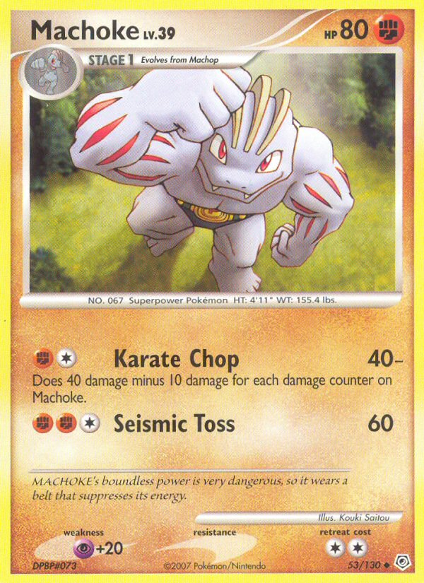 Machoke (53/130) [Diamond & Pearl: Base Set] | Game Master's Emporium (The New GME)