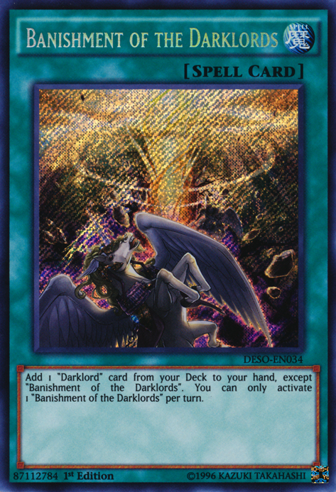 Banishment of the Darklords [DESO-EN034] Secret Rare | Game Master's Emporium (The New GME)