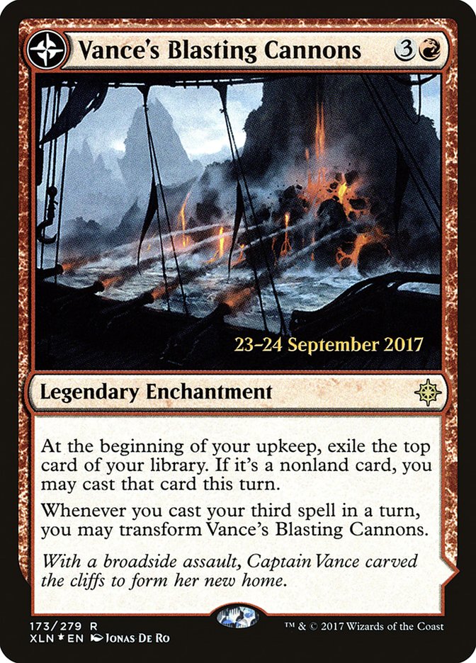 Vance's Blasting Cannons // Spitfire Bastion [Ixalan Prerelease Promos] | Game Master's Emporium (The New GME)