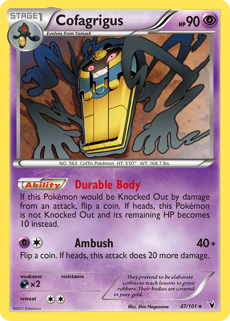 Cofagrigus (47/101) [Black & White: Noble Victories] | Game Master's Emporium (The New GME)