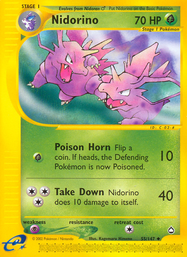 Nidorino (55/147) [Aquapolis] | Game Master's Emporium (The New GME)