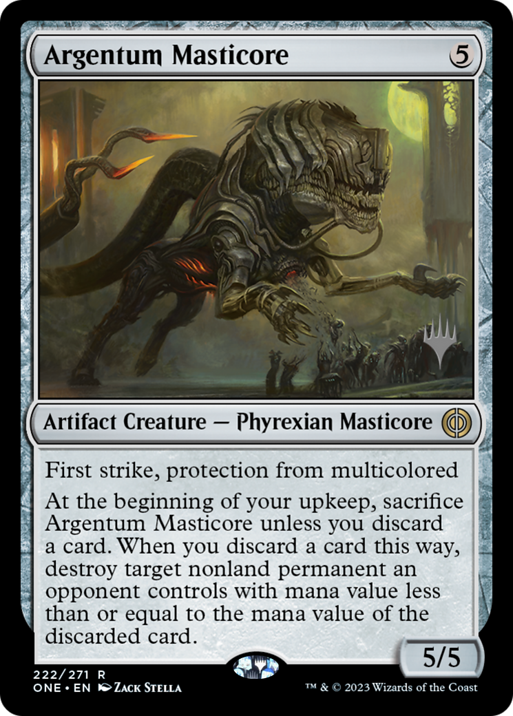 Argentum Masticore (Promo Pack) [Phyrexia: All Will Be One Promos] | Game Master's Emporium (The New GME)