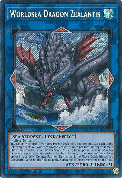 Worldsea Dragon Zealantis [DABL-EN050] Secret Rare | Game Master's Emporium (The New GME)