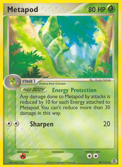 Metapod (39/112) [EX: FireRed & LeafGreen] | Game Master's Emporium (The New GME)